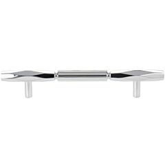 Top Knobs Kingsmill 5-1/16" (128mm) Center to Center, 7-9/16" Overall Length, Polished Chrome Cabinet Pull / Handle