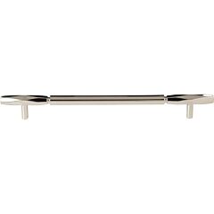 Top Knobs Kingsmill 8-13/16" (224mm) Center to Center, 11-5/16" Overall Length, Polished Nickel Cabinet Pull / Handle