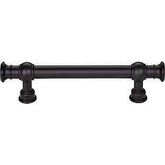 Regent's Park Collection Ormonde Pull 3-3/4" (96mm) Center to Center, 5-1/2" Length, Flat Black Cabinet Hardware Pull / Handle