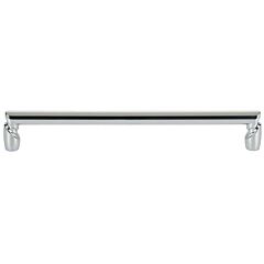 Top Knobs Florham 7-9/16 Inch (192mm) Center to Center, Overall length 8-1/8 Inch Polished Chrome Cabinet Pull/Handle