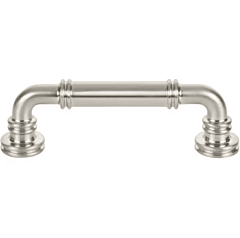 Top Knobs Cranford Pull 3-3/4" (96mm) Center to Center, 4-11/16" (119mm) Overall Length,  Brushed Satin Nickel Cabinet Hardware Pull / Handle