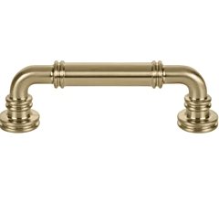Top Knobs Cranford Pull 18" (457mm) Center to Center, 19-3/8" (492mm) Overall Length,  Honey Bronze Cabinet Hardware Pull / Handle