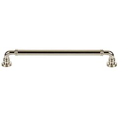 Top Knobs Cranford Pull 8-13/16" (224mm) Center to Center, 9-11/16" (246mm) Overall Length,  Polished Nickel Cabinet Hardware Pull / Handle