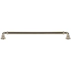 Top Knobs Cranford Pull 12" (305mm) Center to Center, 12-7/8" (327mm) Overall Length,  Polished Nickel Cabinet Hardware Pull / Handle