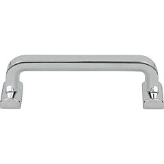 Morris Collection Harrison Pull 3-3/4" (96mm) Center to Center, 4-5/16" Length, Polished Chrome Cabinet Hardware Pull / Handle
