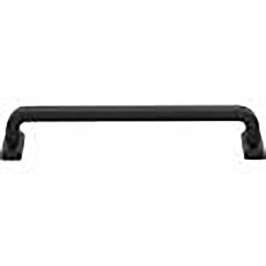 Morris Collection Harrison Pull 6-5/16" (160mm) Center to Center, 6-7/8" Length, Flat Black Cabinet Hardware Pull / Handle