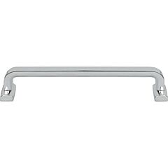 Morris Collection Harrison Pull 6-5/16" (160mm) Center to Center, 6-7/8" Length, Polished Chrome Cabinet Hardware Pull / Handle