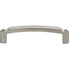 Morris Collection Haddonfield Pull 3-3/4" (96mm) Center to Center, 4-3/16" Length, Brushed Satin Nickel Cabinet Hardware Pull / Handle