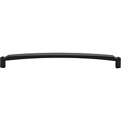 Morris Collection Haddonfield Pull 8-13/16" (224mm) Center to Center, 9-3/16" Length, Flat Black Cabinet Hardware Pull / Handle
