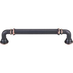 Top Knobs Reeded Pull Transitional Style 5-Inch (127mm) Center to Center, Overall Length 5-11/16" Umbrio Cabinet Hardware Pull / Handle 