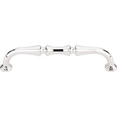 Top Knobs Chalet Pull Transitional Style 5-Inch (127mm) Center to Center, Overall Length 5-5/8" Polished Nickel Cabinet Hardware Pull / Handle 