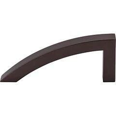 Top Knobs Sloped Pull Contemporary Style 3-7/8 Inch (98mm) Center to Center, Overall Length 4-3/4" Oil Rubbed Bronze Cabinet Hardware Pull / Handle 