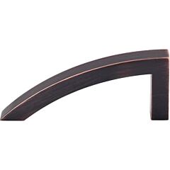 Top Knobs Sloped Pull Contemporary Style 3-7/8 Inch (98mm) Center to Center, Overall Length 4-3/4" Tuscan Bronze Cabinet Hardware Pull / Handle 