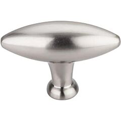 Top Knobs Shrewsbury Small THandle Traditional Style Brushed Satin Nickel Knob, 2-5/16 Inch Overall Length