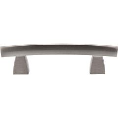 Top Knobs Arched Pull Contemporary Style 3-Inch (76mm) Center to Center, Overall Length 4-1/2" Brushed Satin Nickel Cabinet Hardware Pull / Handle 
