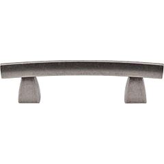 Top Knobs Arched Pull Contemporary Style 3-Inch (76mm) Center to Center, Overall Length 4-1/2" Pewter Antique Cabinet Hardware Pull / Handle 
