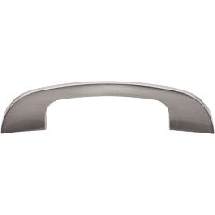 Top Knobs Curved Tidal Pull Contemporary Style 4-Inch (102mm) Center to Center, Overall Length 5- Brushed Satin Nickel Cabinet Hardware Pull / Handle 