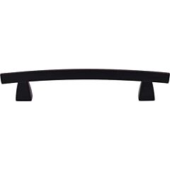 Top Knobs Arched Pull Contemporary Style 5-Inch (127mm) Center to Center, Overall Length 6-13/16" Flat Black Cabinet Hardware Pull / Handle 
