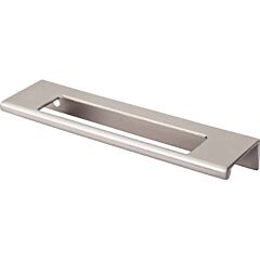 Top Knobs Europa Cut Out Tab Pull Contemporary,Transitional Style 5-Inch (127mm) Center to Center, Overall Length 6-Inch Brushed Satin Nickel Cabinet Hardware Pull / Handle 