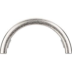 Top Knobs Half Circle Open Pull Contemporary Style 3-1/2 Inch (89mm) Center to Center, Overall Length 4-1/8" Pewter Antique Cabinet Hardware Pull / Handle 