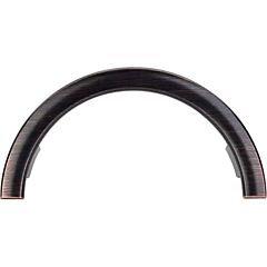 Top Knobs Half Circle Open Pull Contemporary Style 3-1/2 Inch (89mm) Center to Center, Overall Length 4-1/8" Tuscan Bronze Cabinet Hardware Pull / Handle 
