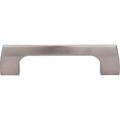 Top Knobs Holland Pull Contemporary,Transitional Style 3-3/4 Inch (96mm) Center to Center, Overall Length 4-1/2" Brushed Satin Nickel Cabinet Hardware Pull / Handle 
