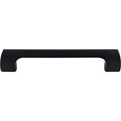 Top Knobs Holland Pull Contemporary,Transitional Style 5-1/16 Inch (128mm) Center to Center, Overall Length 5-3/4" Flat Black Cabinet Hardware Pull / Handle 