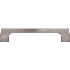 Top Knobs Holland Pull Contemporary,Transitional Style 5-1/16 Inch (128mm) Center to Center, Overall Length 5-3/4" Brushed Satin Nickel Cabinet Hardware Pull / Handle 