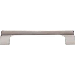 Top Knobs Holland Pull Contemporary,Transitional Style 5-1/16 Inch (128mm) Center to Center, Overall Length 5-3/4" Polished Nickel Cabinet Hardware Pull / Handle 