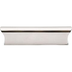 Top Knobs Glacier Pull Contemporary,Transitional Style 3-Inch (76mm) Center to Center, Overall Length 4-Inch Polished Nickel Cabinet Hardware Pull / Handle 