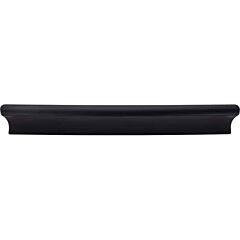 Top Knobs Glacier Pull Contemporary,Transitional Style 6-Inch, Overall Length 8-Inch Flat Black Cabinet Hardware Pull / Handle 