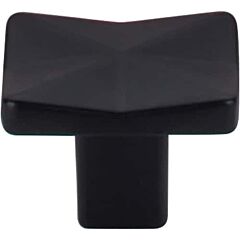 Top Knobs Quilted Knob Contemporary,Transitional Style Flat Black Knob, 1-1/4 Inch Overall Length