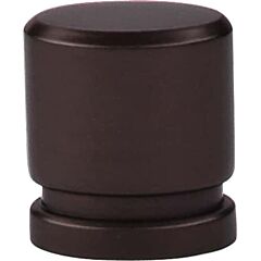 Top Knobs Oval Knob Small Contemporary Style Oil Rubbed Bronze Knob, 1/2 Inch Diameter