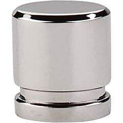 Top Knobs Oval Knob Small Contemporary Style Polished Nickel Knob, 1/2 Inch Diameter