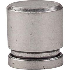 Top Knobs Oval Knob Small Contemporary Style Pewter Antique Knob, 1/2 Inch Diameter