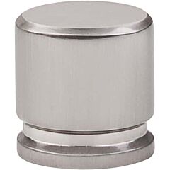 Top Knobs Oval Knob Medium Contemporary Style Brushed Satin Nickel Knob, 11/16 Inch Diameter 