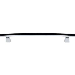 Top Knobs Arched Pull Contemporary Style 8-Inch (203mm) Center to Center, Overall Length 1-1/16" Polished Chrome Cabinet Hardware Pull / Handle 
