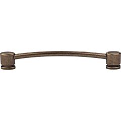 Top Knobs Oval Thin Pull Contemporary Style 7-Inch (178mm) Center to Center, Overall Length 8-Inch German Bronze Cabinet Hardware Pull / Handle 
