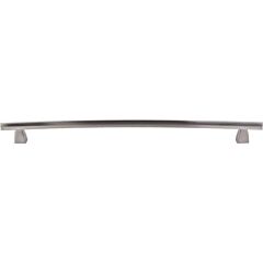 Top Knobs Arched Pull Contemporary Style 12- Inch (305mm) Center to Center, Overall Length 1- 1/16" Brushed Satin Nickel Cabinet Hardware Pull / Handle 