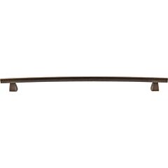 Top Knobs Arched Pull Contemporary Style 12- Inch (305mm) Center to Center, Overall Length 1- 1/16" German Bronze Cabinet Hardware Pull / Handle 