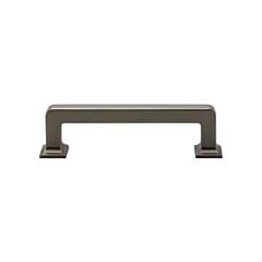 Top Knobs Ascendra Pull Contemporary Style 3-3/4 Inch (96mm) Center to Center, Overall Length 4-7/16 Inch Ash Gray Cabinet Hardware Pull / Handle