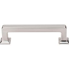 Top Knobs Ascendra Pull Contemporary Style 3-3/4 Inch (96mm) Center to Center, Overall Length 4-7/16" Brushed Satin Nickel Cabinet Hardware Pull / Handle 