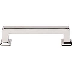 Top Knobs Ascendra Pull Contemporary Style 3-3/4 Inch (96mm) Center to Center, Overall Length 4-7/16" Polished Nickel Cabinet Hardware Pull / Handle 