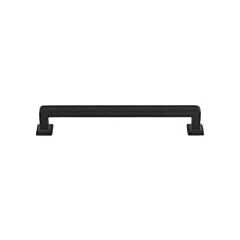 Top Knobs Ascendra Pull Contemporary Style 6-5/16 Inch (160mm) Center to Center, Overall Length 7" Flat Black Cabinet Hardware Pull / Handle