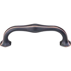 Top Knobs Spectrum Pull Contemporary Style 3-3/4 Inch (96mm) Center to Center, Overall Length 4-7/16" Umbrio Cabinet Hardware Pull / Handle 