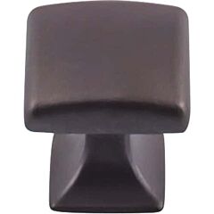 Top Knobs Contour Contemporary Style Flat Black Square Knob, 1-1/8" Overall Length,