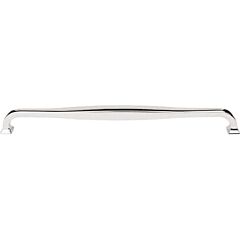 Top Knobs Contour Pull Contemporary Style 12" (305mm) Center to Center, Overall Length 12-9/16" Polished Nickel Cabinet Hardware Pull / Handle