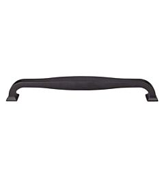 Top Knobs Contour Pull Contemporary Style 12" (305mm) Center to Center, Overall Length 12-15/16" Flat Black Appliance Pull / Handle