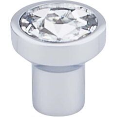 Top Knobs Wentworth Crystal Round Knob Contemporary,Modern Style Polished Chrome Base Knob, 1-1/8 Inch Diameter