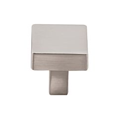 Top Knobs Channing Knob Contemporary, Transitional Style Brushed Satin Nickel Knob, 1-1/16 Inch Diameter
